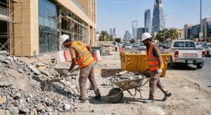 تكسير وترحيل المخلفات بالرياض